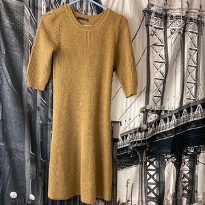 Brand 2ME from Korea size small color is brown or tan with one piece dress